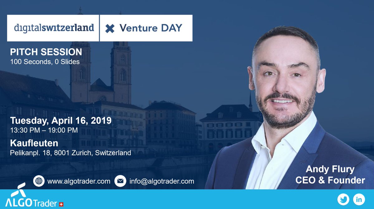 wyden_io's tweet photo. Don't miss the opportunity to hear our CEO, @FluryAndy , pitch at tomorrow's Venture Day event in Zurich organised by @dgt_switzerland . 100 Seconds, 0 Slides! 

For more information:
https://t.co/DlvEhFyyga

#algotrader #algorithmictrading #algotrading #algotradingsoftware https://t.co/Cxzi1MRwc4
