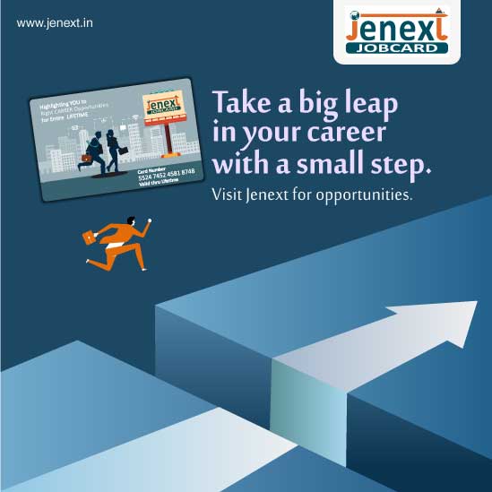 jenextjobs's tweet photo. Always waiting for the big leap in your career? Take one with jenext! Log onto https://t.co/QLxgf6tfxa for unlimited opportunities.
#jenext #jenextjobcard #jobs #employment #employmentrevolution. https://t.co/y7NMY9wDUM