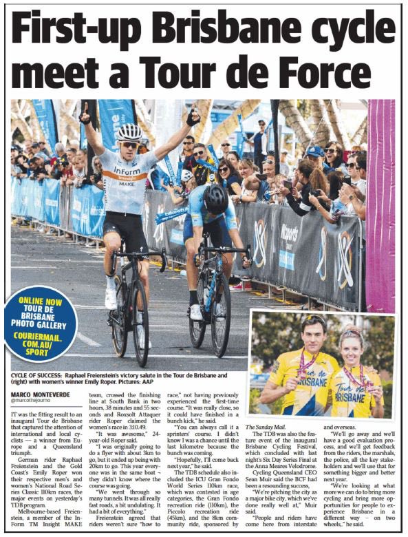 InForm_Racing_'s tweet photo. NEW ARTICLE | Tour de Brisbane: Drizners Dominates the Crit, Freienstein Fires in the Road Race
Read all about #TdB19 here: https://t.co/7AgRiDcbTd
#NRS19 https://t.co/bYRXJQfSQJ