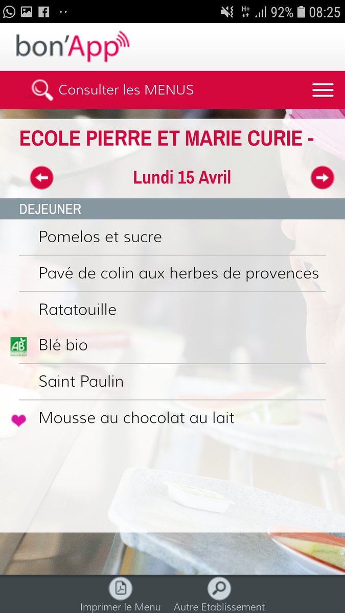 ape_pmc's tweet image. A la cantine, cette semaine @ecolepmc .......  Bonne semaine à tous.