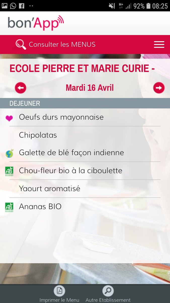 ape_pmc's tweet image. A la cantine, cette semaine @ecolepmc .......  Bonne semaine à tous.