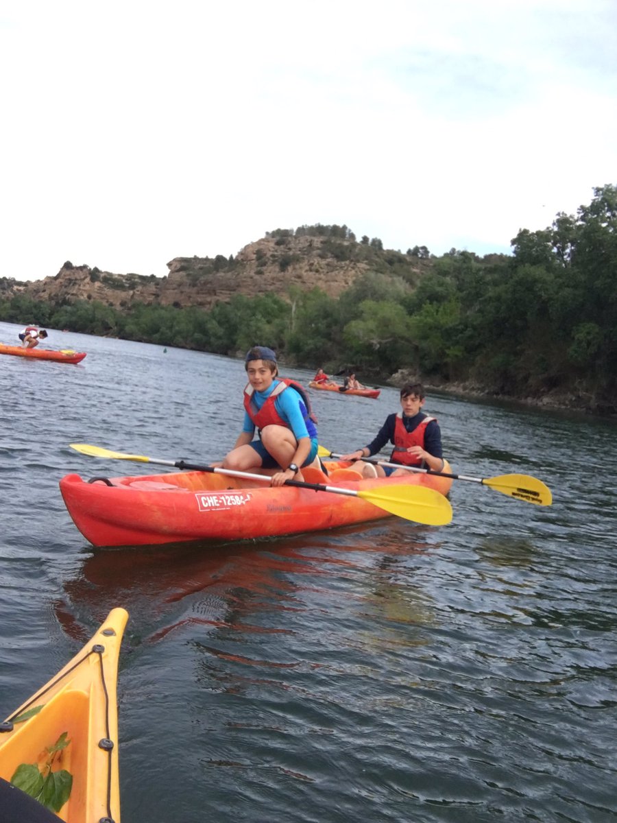 Fotitos de ayer en las canoas!