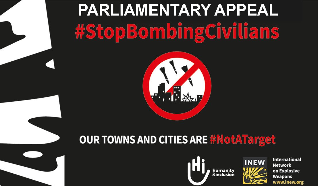 HI_UK's tweet photo. PARLIAMENTARY APPEAL | As an INEW @explosiveweapon member we are pleased to help launch an International Parliamentary Appeal calling on MPs to take action to better protect civilians from explosive weapons https://t.co/v2iHi7lwSo #StopBombingCivilians #NotATarget #WeAreCivilians https://t.co/i3235wbYLA