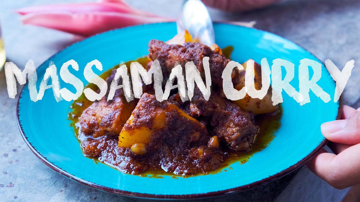 worldofthaifood's tweet photo. #massamancurry is one of the most loved #ThaiFood dishes in our cuisine. Click the link to watch me make authentic southern Thai #massaman https://t.co/H9jbpqS3Dq #RecipeOfTheDay #recipe #cookingvideo #cooking #Thailand https://t.co/ZAREdZLrUo