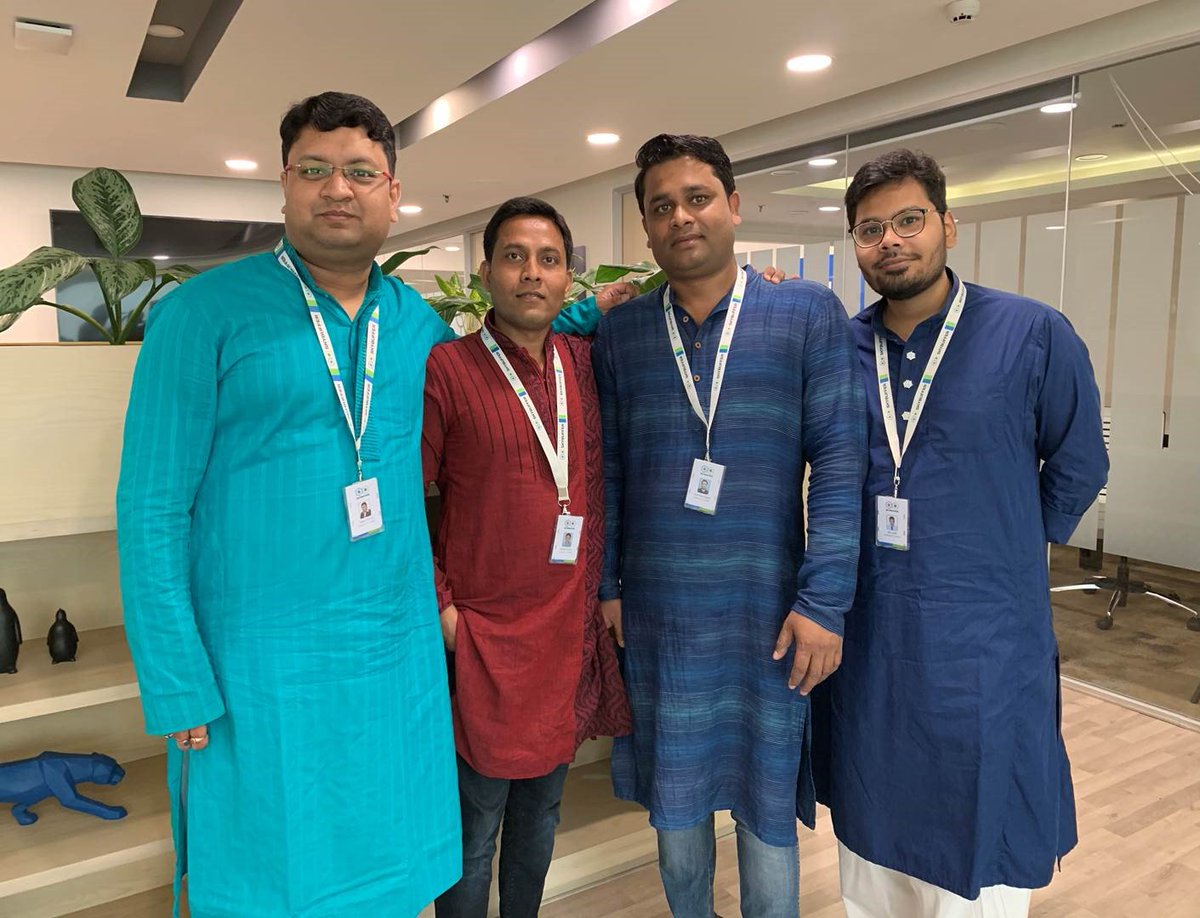 skybuffer's tweet photo. Congratulations to Skybuffer India on the occasion of Bengali New Year! Happy holiday, dear colleagues, and great success in the fantastic work we all are doing!
#bengalinewyear #indianholidays #lookingawesome #goodluck #skybuffer #skybufferindia https://t.co/QoRBGSlqo0