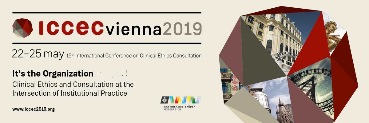 iccec2019's tweet photo. #Ethik am Krankenbett: Internationale Konferenz Klinische #Ethikberatung, 22-25 Mai 2019, #Wien, #Österreich: mit >100 Beiträgen aus 23 Ländern. #Registrierung: Tages-Tickets verfügbar. https://t.co/MhFCmzebLA #Ethik #Klinisch #ICCEC19 #Bioethik https://t.co/b84VxuHXwN