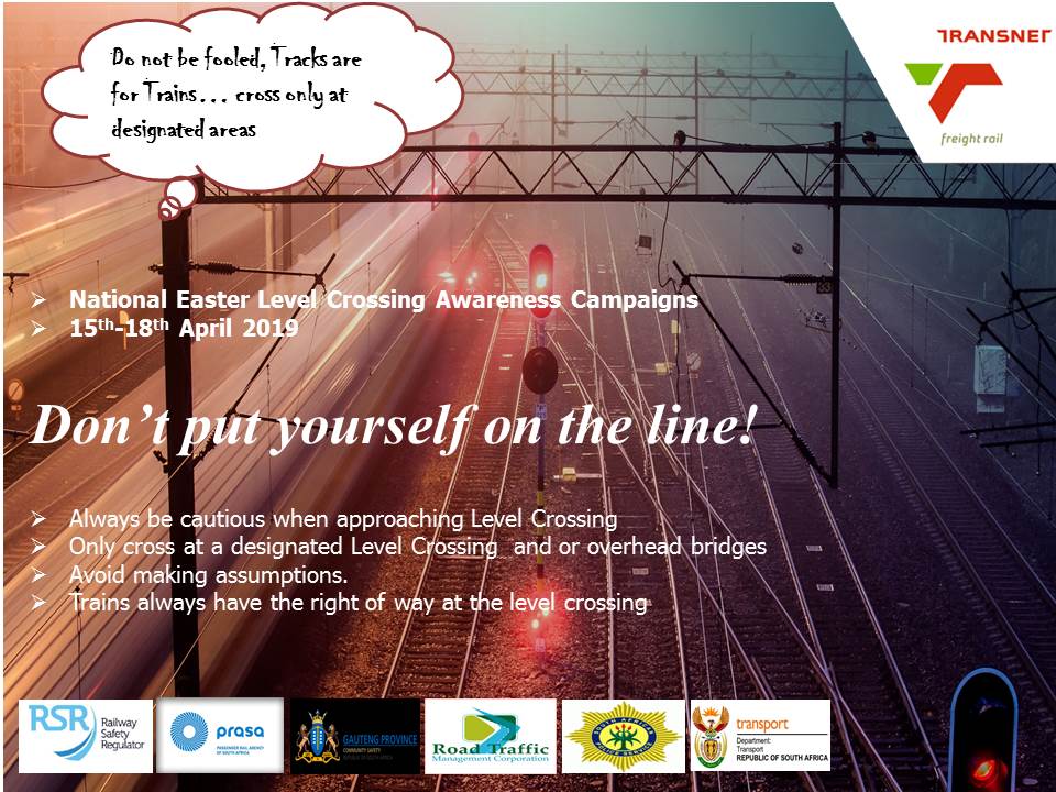 ReliableTFR's tweet photo. Look out for our teams during this Easter season. Safety is always the priority! #SafetyFirst #LevelCrossingAwareness https://t.co/f08TpmbYhW