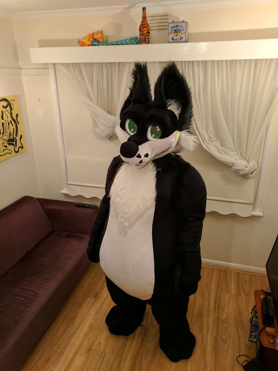 Fennles's tweet photo. Hi there! I'm Fennles, a good and kinky boy!

I just got my #plushsuit from @toy_grr and figured now's the best time to open my account!

Woof woof mutha fluffers https://t.co/5oPMB1mKWq