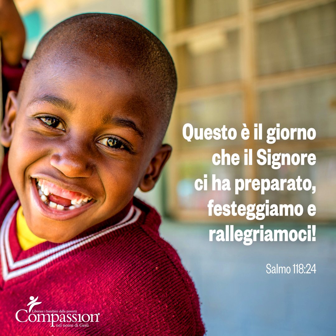 Se hai bisogno di un promemoria per questo nuovo giorno e questa nuova settimana, eccone uno: scegli di gioire!

#compassion #compassionitalia #onlus #gioia #joy #rejoyce