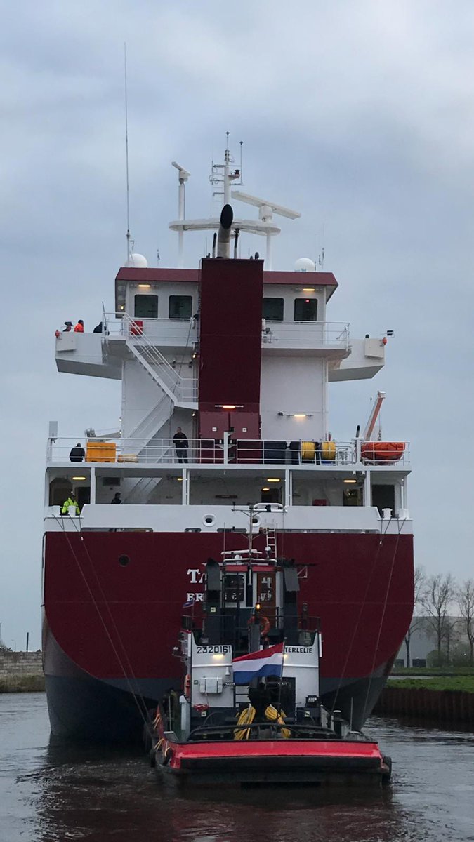 RoyalBodewes's tweet photo. Our latest new build ship Tasman (NB-748) is transported today from our yard in Hoogezand to the harbour of Delfzijl. https://t.co/ZMfSdnKFqM