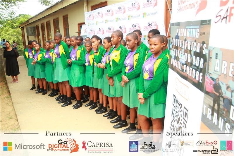 GoDigitalSA1's tweet photo. Another awesome celebration of the girls who were at the #MakeWhatsNext SWIPE 2019. App Development ideation was the course of the weekend. Amazing work done by these future leaders! #OgwiniTechnicalSecondarySchool https://t.co/vKXnV48sWU