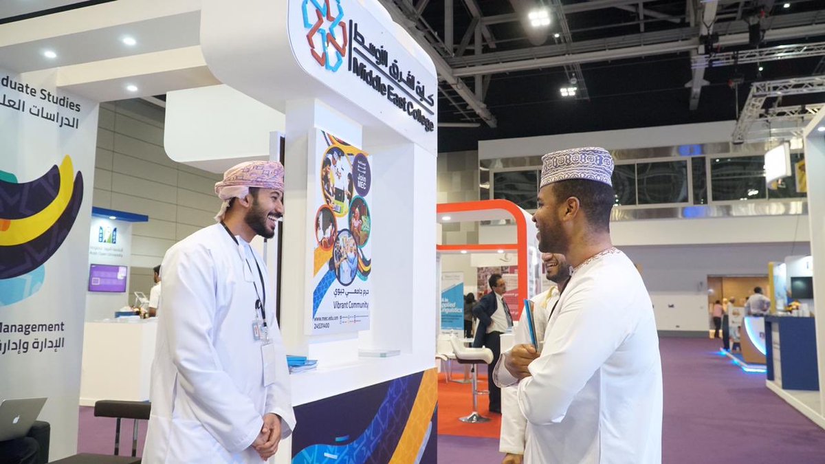 MEC_Oman's tweet photo. متواجدين في #جيدكس ٢٠١٩
فريق الكلية على أتم الإستعداد للرد على استفساراتكم و مساعدتكم لمعرفة المزيد عن الكلية وخدماتها والبرامج المتاحة.. 

نشوفكم على خير هناك..! https://t.co/0JICQVZwFE