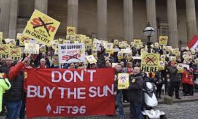 sean_murray1's tweet photo. Let’s dedicate today to the memory of the 96 and salute one of the greatest boycotts of recent times by the proud people of Liverpool #DontbuytheSun https://t.co/v2HNcAl0Gq