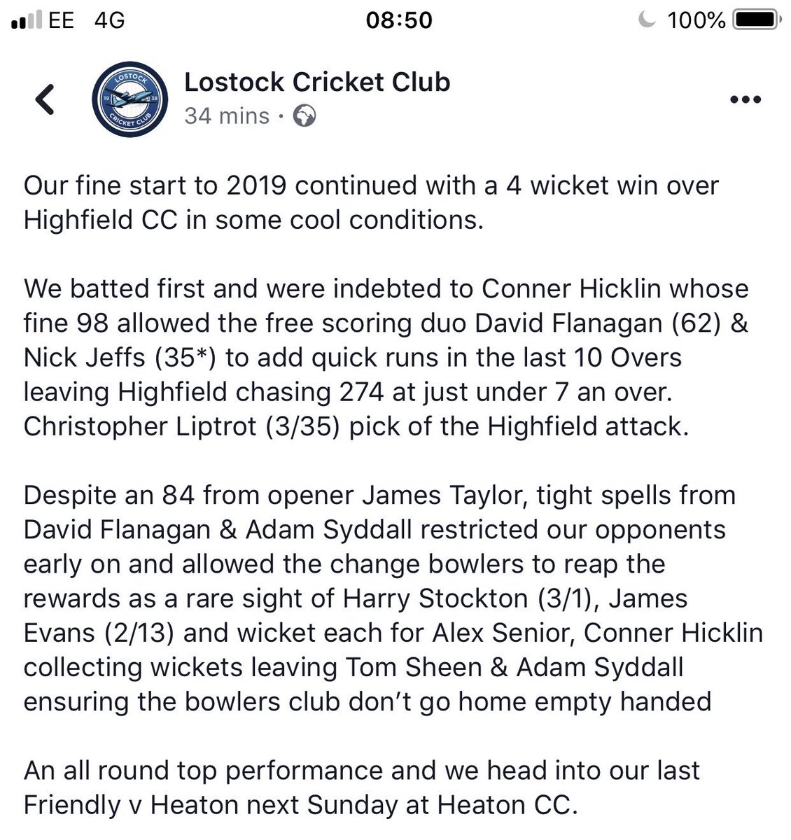 harrystockton97's tweet image. Always said I was a bowler 🏏 #wicketmachine