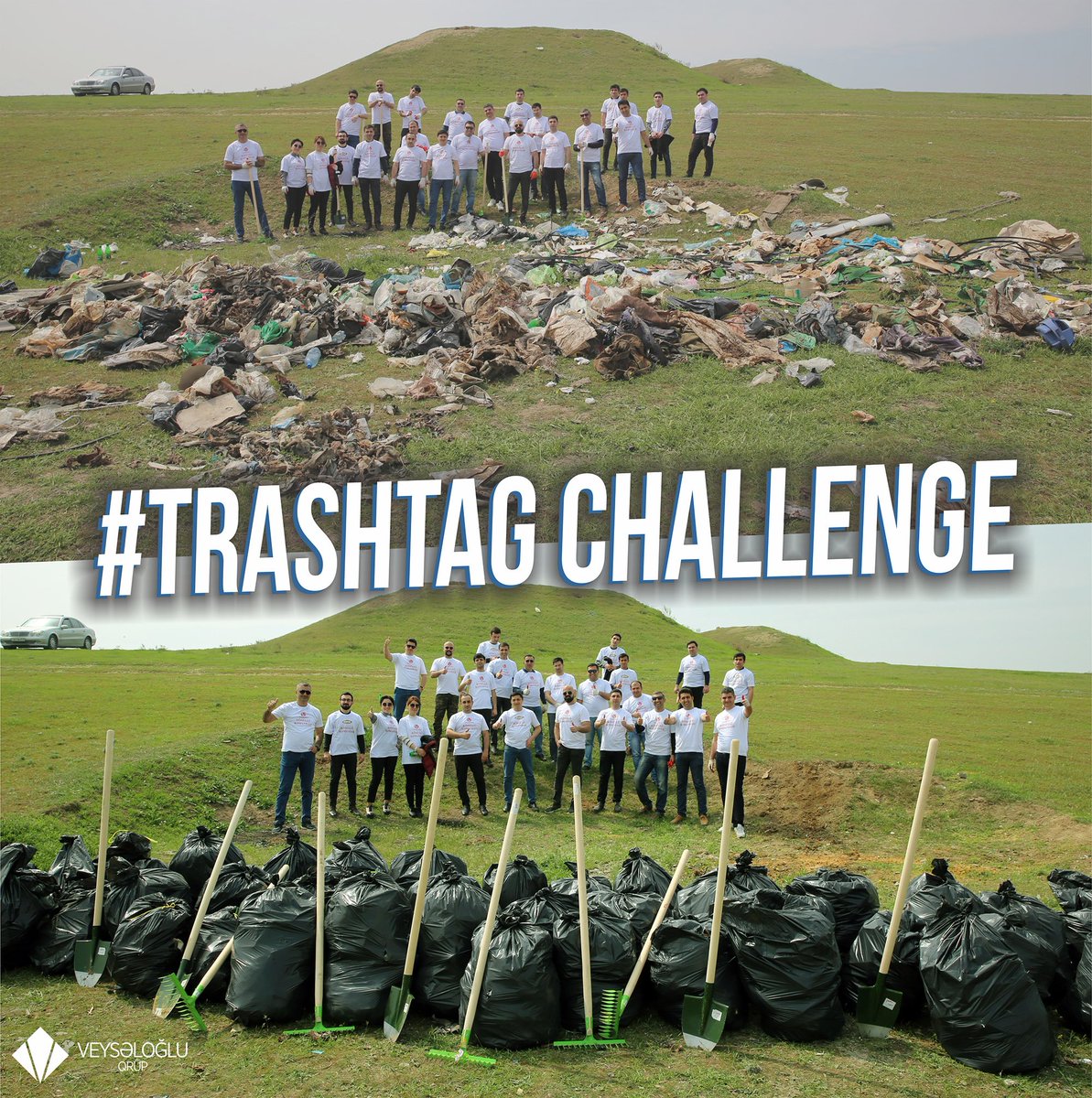 VeyselogluGroup's tweet photo. Veysəloğlu MMC və Ulduz şokolad fabriki olaraq son günlər dünyada trendə çevrilən #trashtag challenge layihəsinə qoşulduq. 
#veyseloglugroup #veyseloglummc #ulduz #trashtagchallenge https://t.co/GIWdAWNwwT