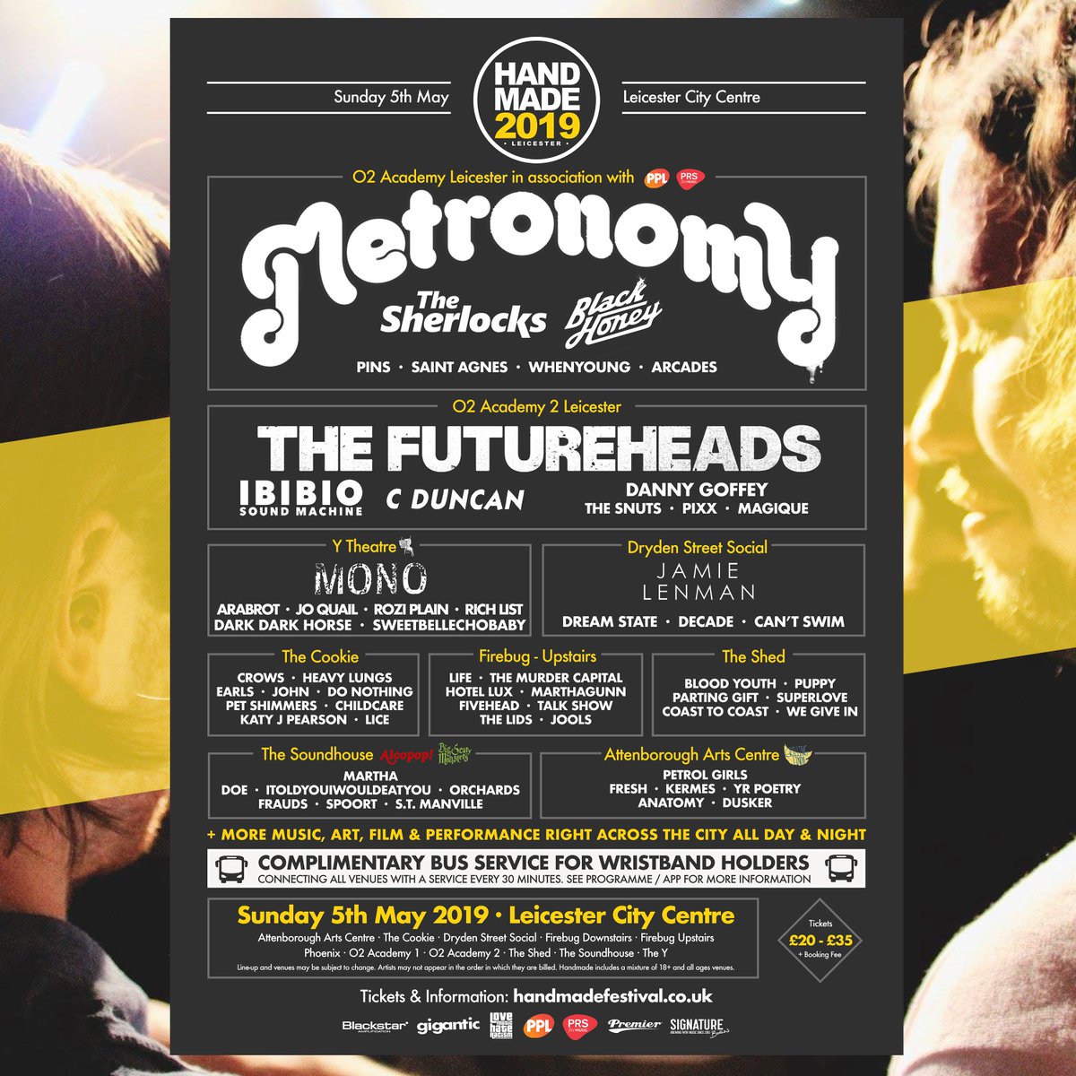 Huge thanks to Grilling Linda for putting together this amazing line up for their stage at <a href="/AttenboroughAC/">Attenborough Arts Centre</a>. Just part of Handmade 2019 on May 5th - Tickets from handmadefestival.co.uk - <a href="/Petrol_Girls/">Petrol Girls</a>, <a href="/freshpunks/">Fresh</a>, <a href="/kermesforever/">✨kermes✨</a>,  <a href="/ANATOMYleics/">ANATOMY</a> Dusker &amp; <a href="/stmanville/">S. T. Manville</a>.