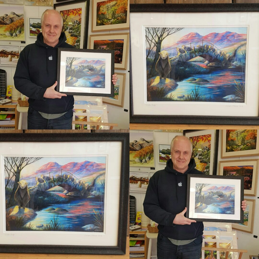 His mums favourite bridge is Slaters Bridge and this chap just couldn't resist treating her and leaving the picture as a surprise for her when she arrived at her caravan! Nice one! And it was his 50th birthday too. Hope you had a good day. <a href="/gm_sart/">GMS Art</a> <a href="/NotJustLakes/">Not Just Lakes</a> <a href="/LiveShopLocal/">Live Shop Local</a>