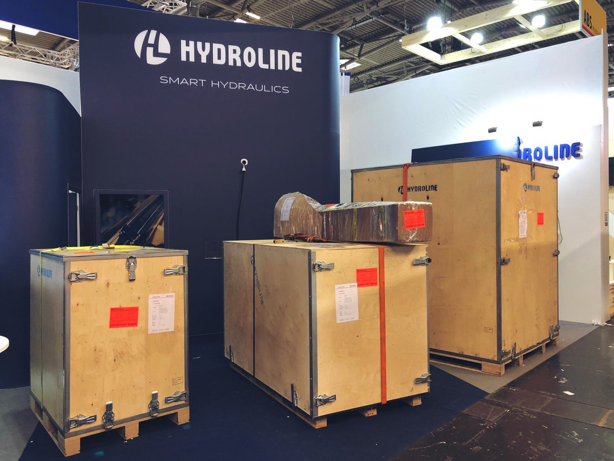 HydrolineOy's tweet photo. Thank you @baumaOfficial! We are all packed up and ready to head back to Vuorela. It was really an amazing week and we are so grateful for every single moment! 

#bauma10 #biggestbaumaever #hydraulics #thankyou https://t.co/5GvgerjPh7