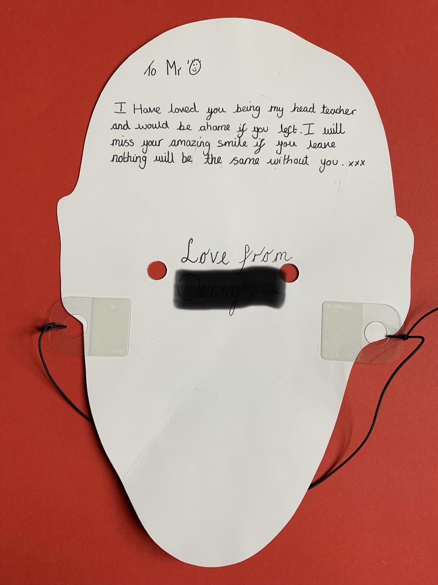 SaveOurHead's tweet photo. Why I love Mr O quote No.2
This Swinford pupil tells us what is so great about Mr O'Connor and why DLAT's decision will fail them:
"I have loved you being my Head Teacher and it would be a shame if you left. I will miss your amazing smile, nothing will be the same without you.” https://t.co/9lgk5bZfRy