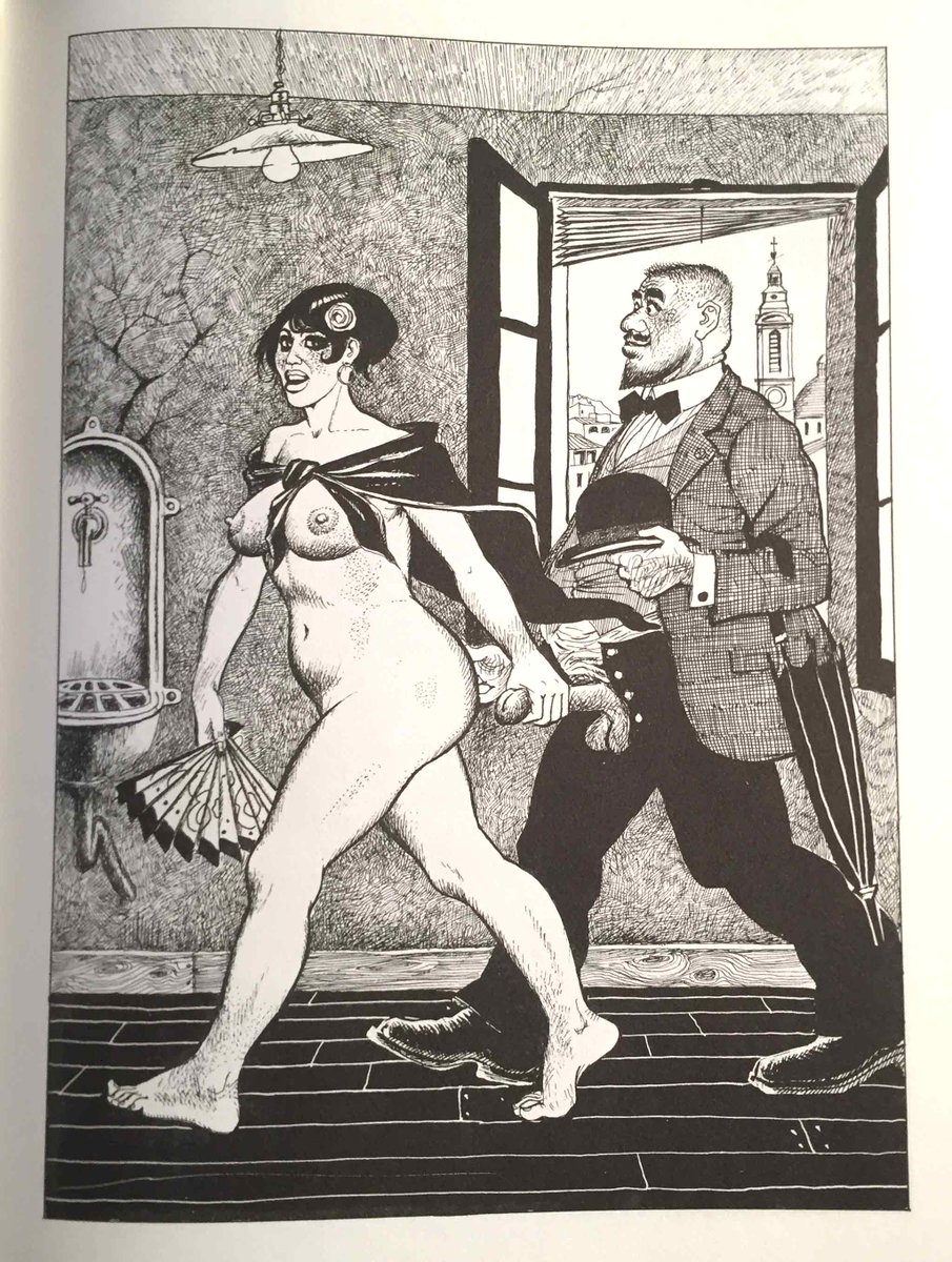 LerothequeBlog's tweet photo. Cette semaine, j'ai envie de te parler de l'incroyable texte de Pierre Louÿs : "Trois filles de leur mère" illustré par Georges Pichard. C'est aux éditions Jean Antoine, 1983 (réédition de l'Hérésiarque).
Tu me suis ?
#PierreLouys #GeorgesPichard https://t.co/blAQbGQAz4