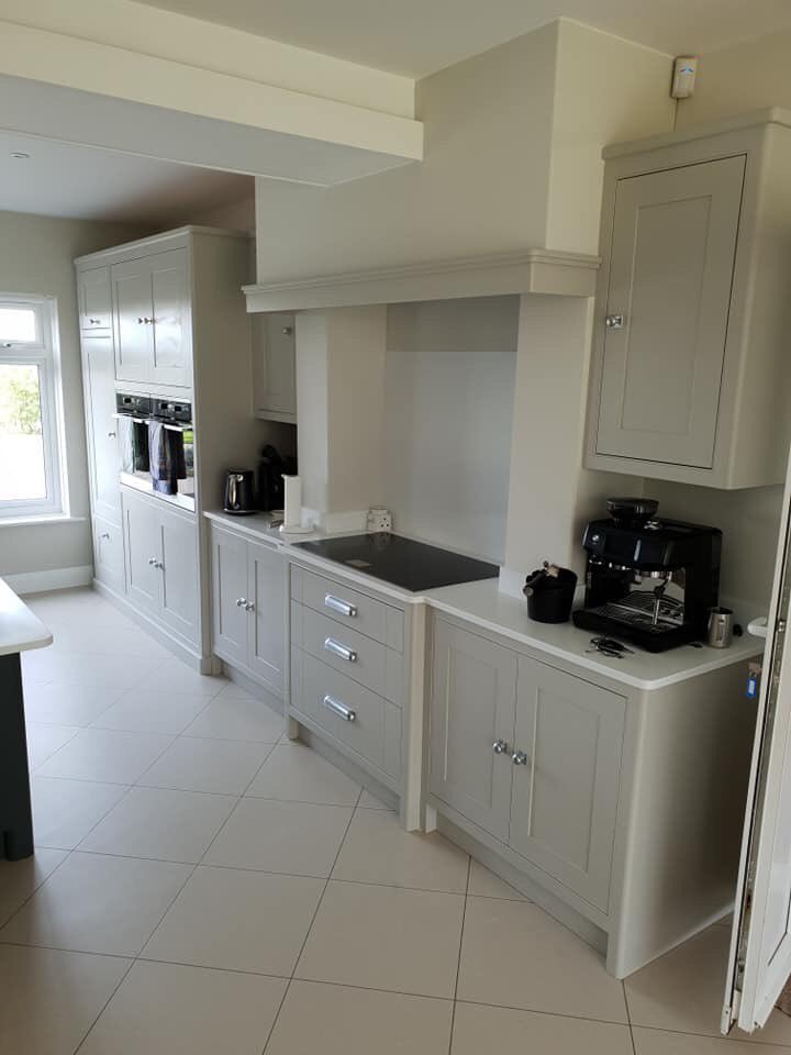 We seem to be doing more of this a 2 tone colour hand painted kitchen. We think it looks great breaking a kitchen up and making this island a feature piece. This is one we recently made and fitted was nice to visit and see it being used. 
#kitchen#handmade#bespoke #island#shaker