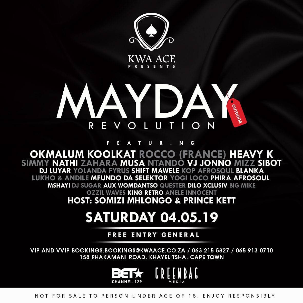 KwaAce's tweet photo. MayDay MayDay MayDay❗❗❗
The Revolution is Back✊✊✊
Full and Final Service Delivery Announcement🙌🙌🙌💃💃💃
#FreeEntry
#OutDoor
#BigLineUp
#BigStages
#BigCrowd
VVIP Bookings: 063 215 5827 https://t.co/w6uYOnG4Sk