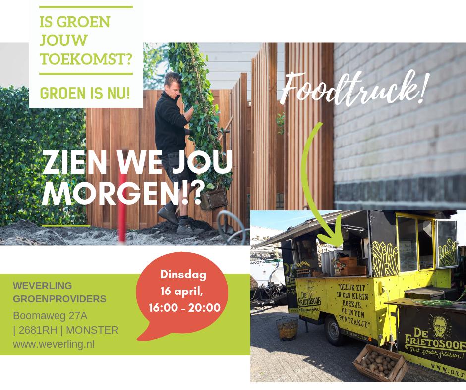 Morgen is alweer de laatste #groenisnu dag! Jij komt toch ook?? Maak kennis met alles wat het groen voor je kan doen, er zijn direct #banen en #opleidingen beschikbaar! Het avondeten én een zonnetje hebben wij al voor je geregeld. #vacature #groen #hovenier #BBL #opleiding #werk