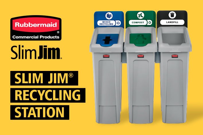 The <a href="/RubbermaidComm/">RubbermaidCommercial</a> #slimjim recycling station is perfect for all schools and offices, both big and small. With over 1000 combinations the perfect solution is only a call away.   adcockexpress.co.uk/Contact-Us