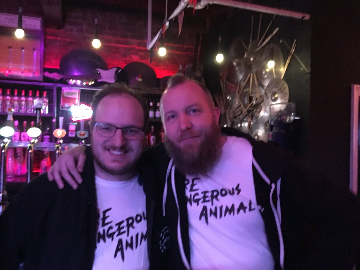 Great night at @jimmys_nq with @brigadeofficial last night. Fantastic as always and both supports where really good. Nice to have a chat after and grab a photo with my t-shirt twin @chiefbrody24 also thanks to @jamesbrigade for the guitar tips.