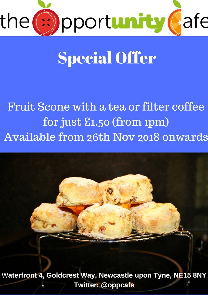 theoppcafe's tweet photo. We are still running our campaign our 250th follower will get a FREE barista drink! We also have some great offers running see below! #nefollowers #paidjob #learningdisability #opportunitycafe https://t.co/rbbiCNVeA8