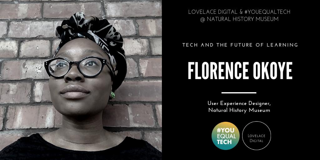 lovelacedigi's tweet image. UX Designer @FINOkoye is joining us at @NHM_London to explain how the museum 🏛️ uses digital to inspire a love of learning about science and nature 🌱
Florence is also part of @AfroFutures_UK &amp;amp; @MuseumDetox
🎫 : buff.ly/2Uzv7Xv
#LovelaceDigital #YouEqualTech #Inclusion