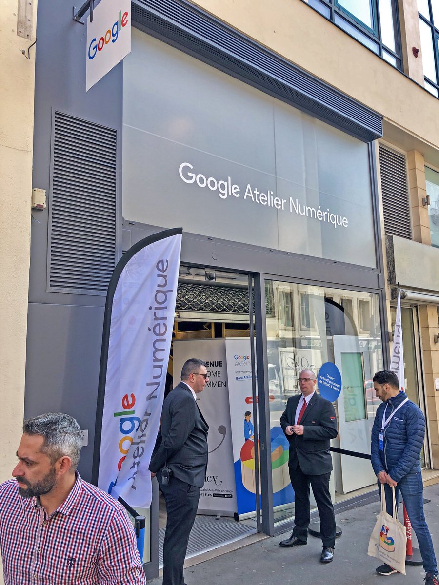 Pddckfr's tweet photo. Retour en images sur l'ouverture du #Google Atelier Numérique #Nancy ✨🔥
Lieu ouvert en plein centre ville à tous les professionnels et particuliers pour se former ou se perfectionner !
➢ Retrouvez le programme des formations https://t.co/nS1wNaKtg0 https://t.co/WopvMoFz8W