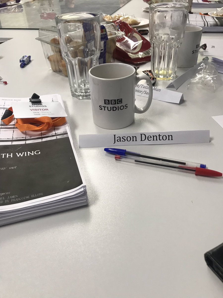 JasonDentonact's tweet photo. Exciting movie read through at the BBC on sat and now time for my first podcast recording... #proactive https://t.co/I5fnsOmAre