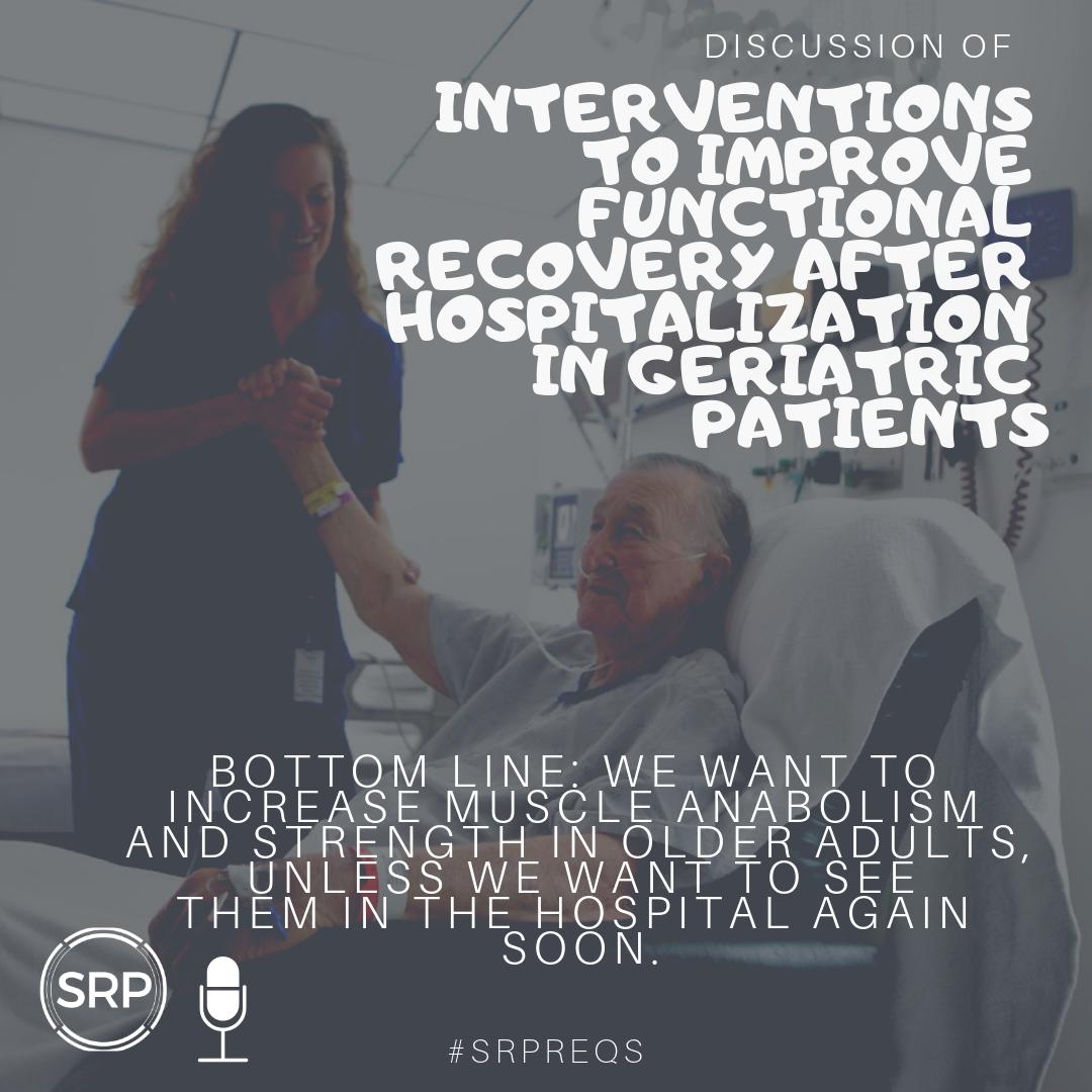 DustinJonesdpt's tweet image. Erinn discusses Interventions to Improve Functional Recovery After Hospitalization in Geriatric Patients. Listen in for how we can improve functional outcomes and decr risk for future hospitalizations!

bit.ly/2UEz0ez

#oldNOTweak #Avoid1RMLiving #HomeHealthPT #GeriPT