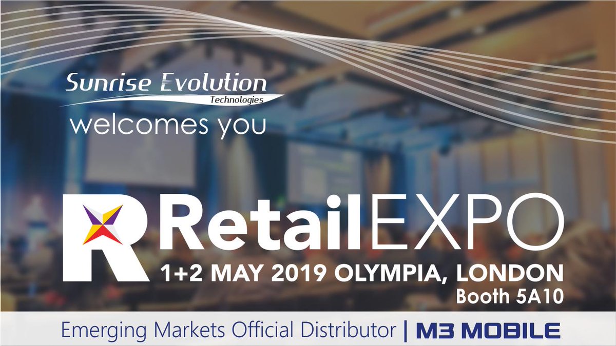 SunEvoTech's tweet photo. We are delighted to be exhibiting at the @RetailEXPOTech with our partner #m3mobile! Register for your free show pass and visit us at Booth 5A10: https://t.co/6dXwfKa8oh
We canβt wait to show you our #retail solutions!
#RBTE #RetailEXPO19 #SunEvoTech #TechNews #Trustedpartner https://t.co/8vB6J5Uibz