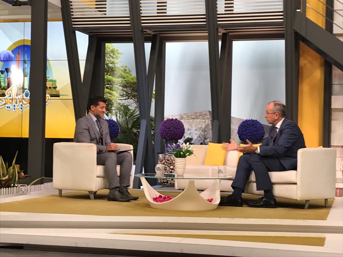 mhdport's tweet photo. Great chat on @KwtTelevision #GoodMorningKuwait with Abdul Ridha Ben Salem about #KuwaitUK120 and future trends in Kuwaiti-British relations @ukinkuwait https://t.co/0SmF9hDEsr