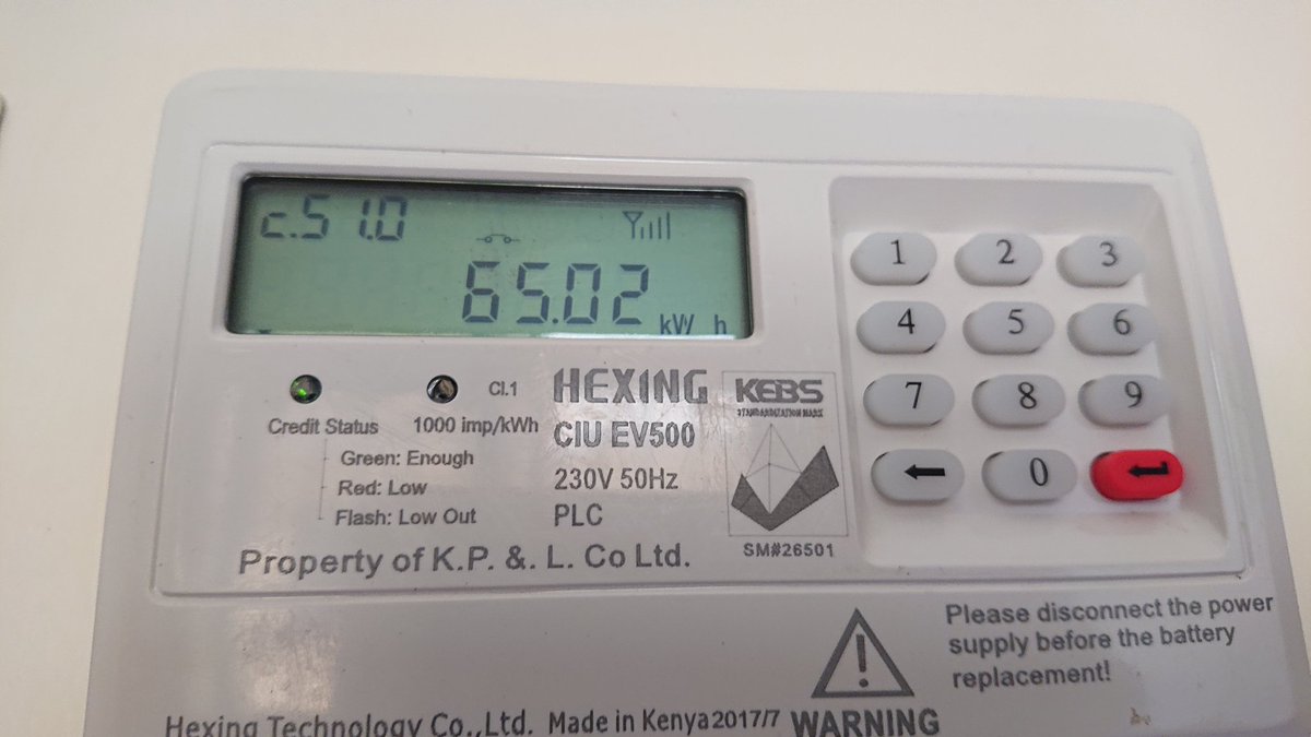 RayPraveena's tweet photo. @KenyaPower_Care 1st step i did it came success
2nd step i did it with account number, hopefully thats what meter number which u said, came success. What is 14284266547 what do i need to do later.
3rd step to i did but i didn't see red lite. https://t.co/L4kzU1JOhr