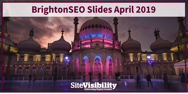 SiteVisibility's tweet photo. As promised, we're collating all the speaker slides from Friday's @brightonseo conference here: https://t.co/SmhiZ4gmLm  

#BrightonSEO https://t.co/NtDflog4ea