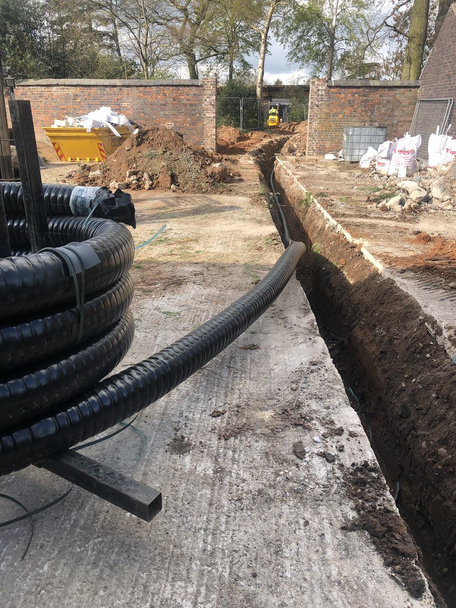totalbiomass's tweet photo. Exciting new project 👷🏼‍♂️‼️ The start of a underground heat main to serve the fabulous new wedding venue @ Thorpe Estate 📍More pictures to come.. https://t.co/I7cZVMvo24
