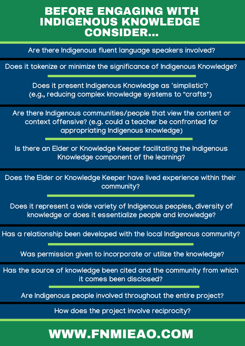 SonyaRubio's tweet photo. Not sure if you're leading your students in the right direction when engaging in indigenous education? Check this out. #DawsIndigenous #PeelEquity #ICpeel #DawsSOE https://t.co/ZSOQSFX4qQ