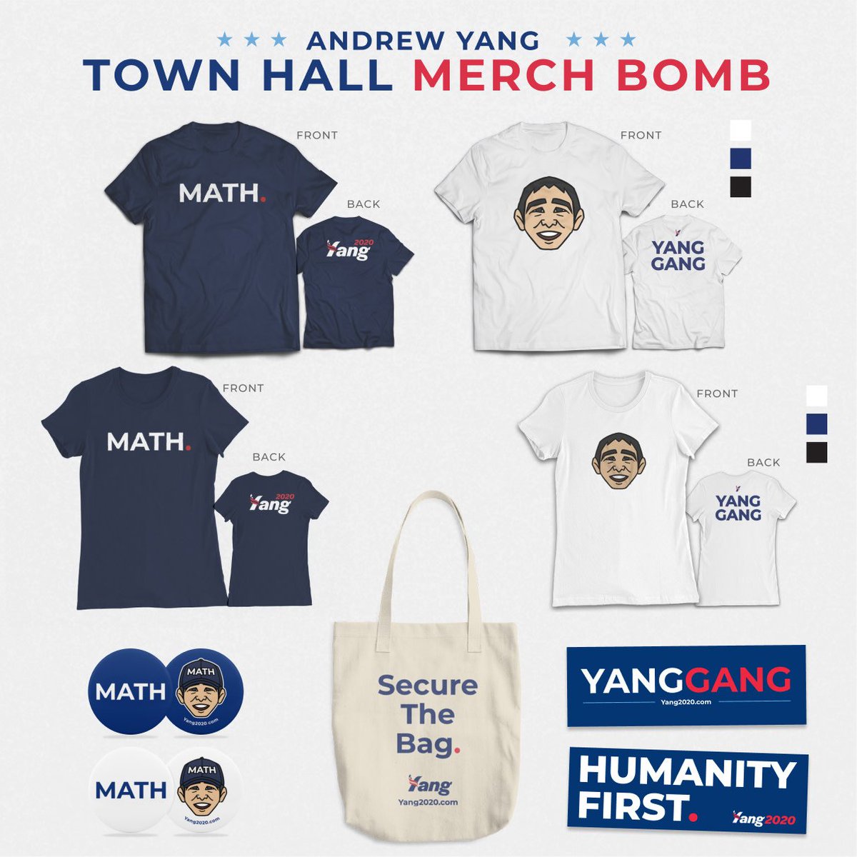 andrew yang math shirt