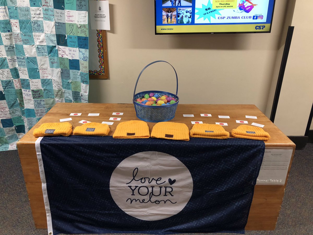 Stop by our tunnel table today from 9:15-11:25 for a chance to win a Love Your Melon beanie! 
#CSPLYM #EasterEggHunt