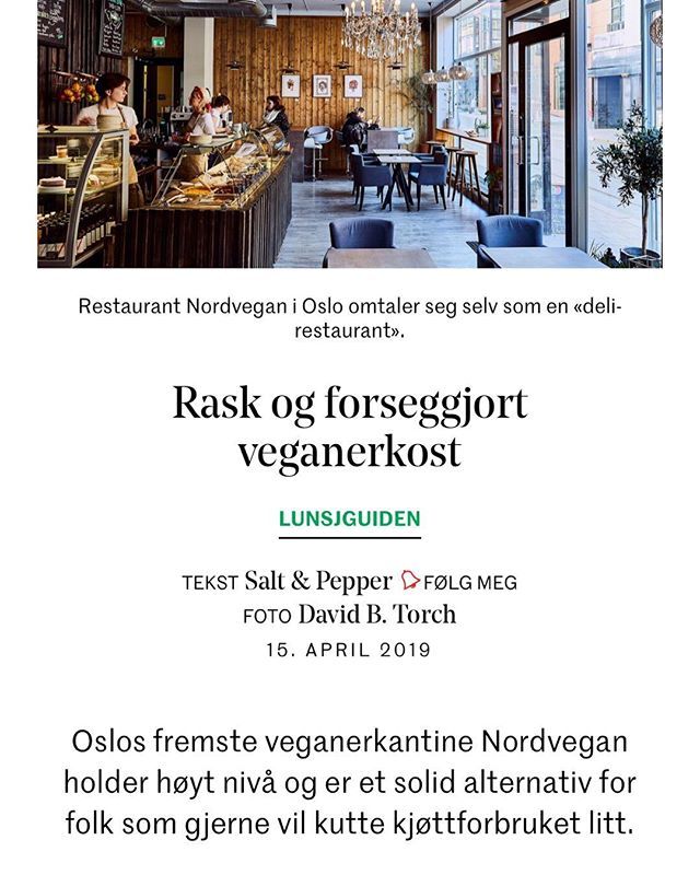 eatnordvegan's tweet photo. WOW! super good review by the biggest and most prestige food reviewer for Oslo. Thank you https://t.co/p6Cx5pEXew🤗 #dn #veganinoslo #planstrong #vegannorway #healthylunch #goveg https://t.co/qgdoORjHmz https://t.co/nQPEhoFQkD