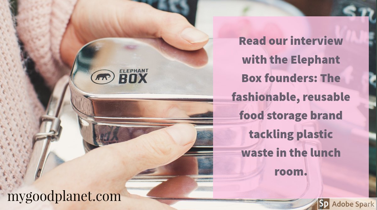 MyGoodPlanet's tweet photo. “Environmental issues are firmly in the mainstream now. People are embracing sustainability and beginning to think more carefully about the effect their actions have on our planet and everything in it.” - Liz, @ElephantboxUk 

https://t.co/oCNcrj8U6B #sustainability https://t.co/O30Zv7D8dY