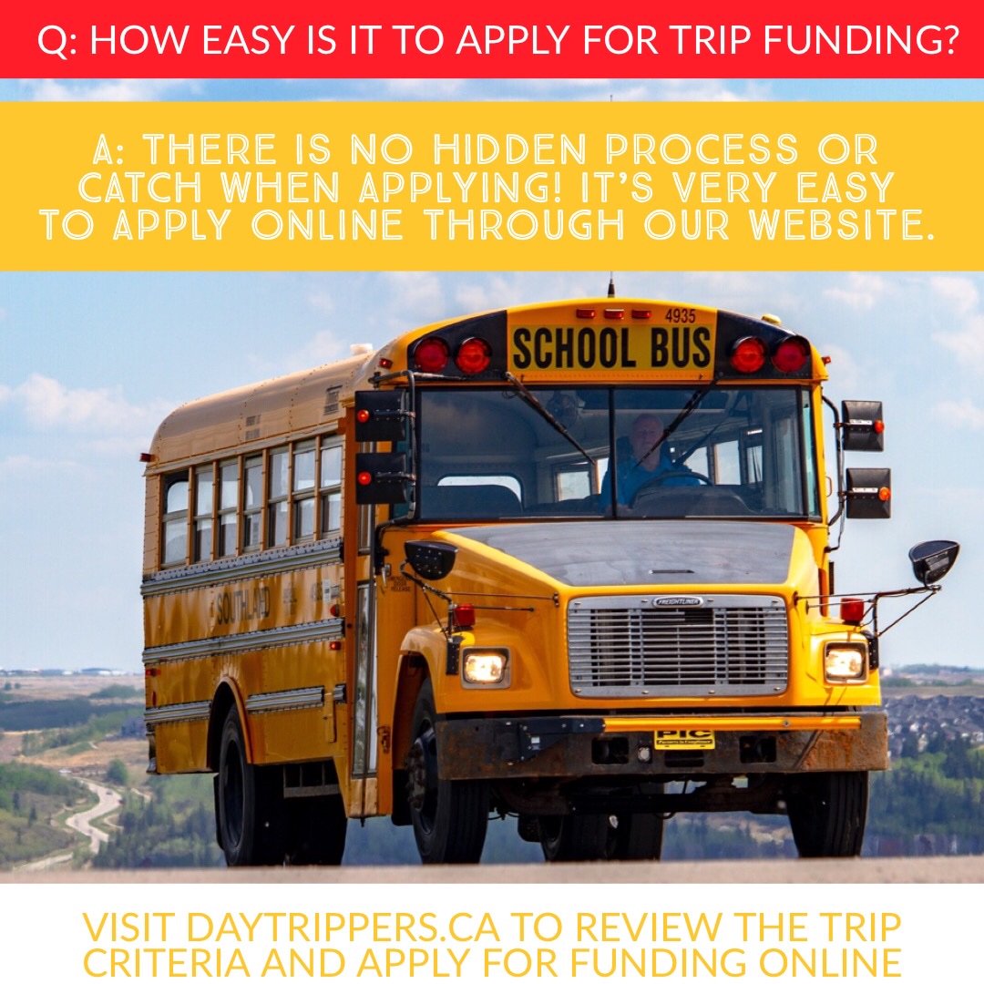 There really is no catch when applying for school trip funding at daytrippers.ca! The process is transparent, simple and most trips are approved.  #experientiallearning #canadianteachers