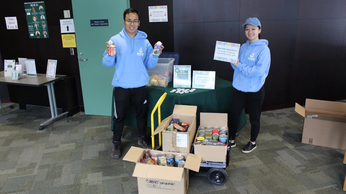 bing_watson's tweet photo. Our Career and Alumni Connections Office sponsored a Food Drive last week as part of the @binghamtonalum #GlobalDaysofService. Several boxes of food were donated by Watson students, faculty and staff to the Food Bank of the Southern Tier! https://t.co/AUkew5LJCD