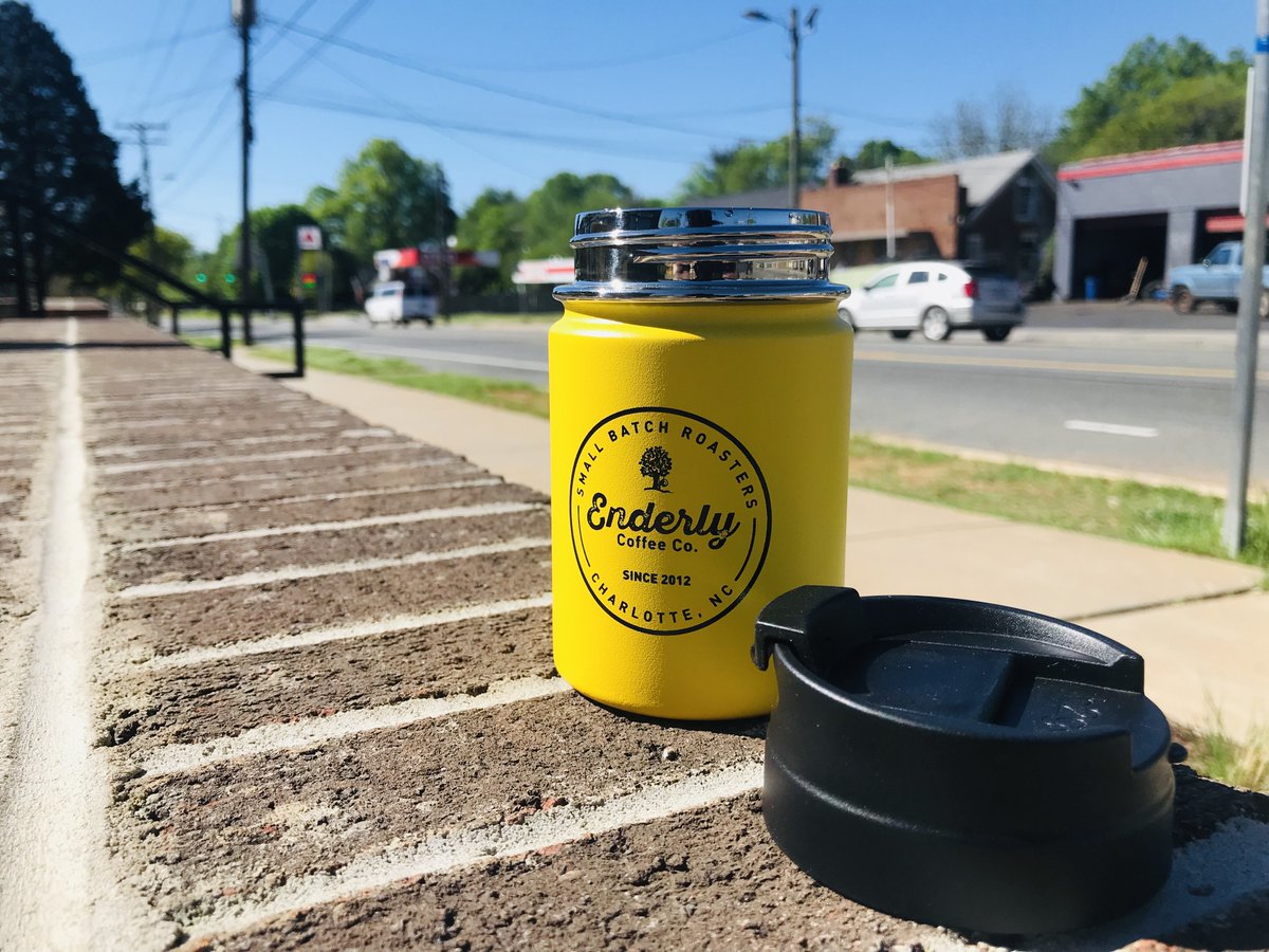 enderlycoffeeco's tweet photo. Such a beautiful day on our beautiful block. So we have beautiful news. Our new tumblers are in. You will receive a free drip coffee everytime you bring it in for a fill up. ๐
#thisishowwebrewit #specialtycoffee #cltcoffee #tuckaseegeeroad https://t.co/th93RE15V5