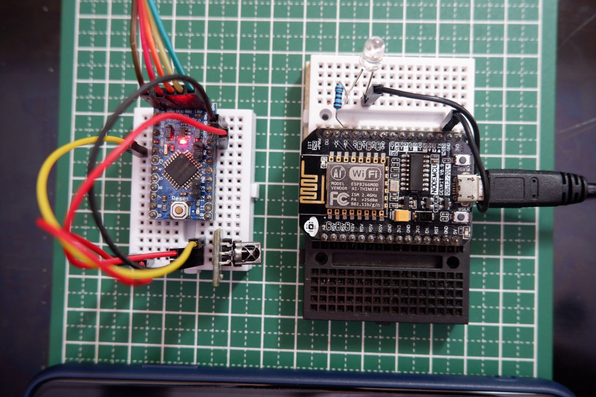 ebtenorio's tweet photo. @CayenneIoT After decoding the IR signals from my A/C’s remote control, I created a Cayenne-based sketch to control the A/C unit remotely via the NodeMCU module. Now, I can control the aircon from just anywhere! Tutorial article to follow. @myDevices_IoT https://t.co/hue54Bmieo