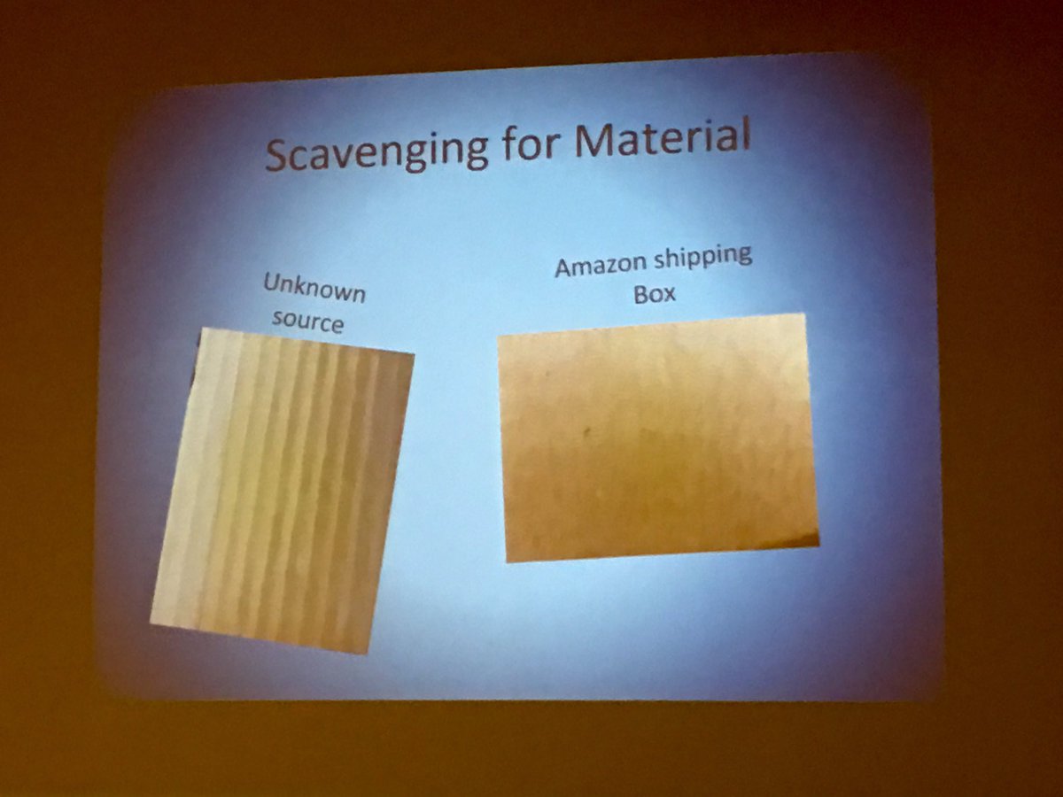 WilsonMellissa's tweet image. #RESAMakers learning about #adaptivedesign for classroom learning spaces to support #AllLearners using malleable materials like #cardboard