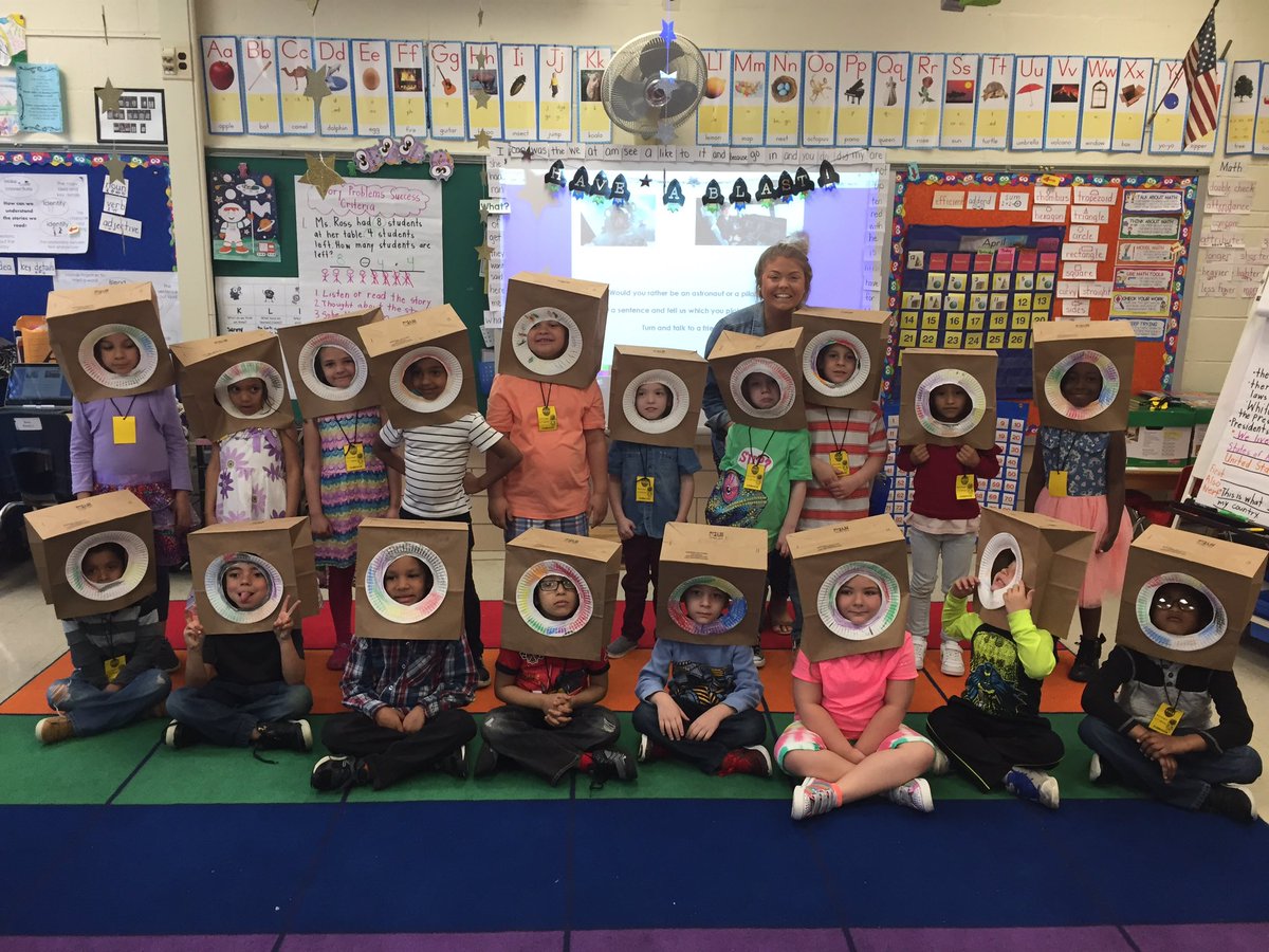 Astronauts in training <a href="/NorwoodES/">Norwood Elementary</a> in kindergarten!! Space week is our favorite! <a href="/TowsonCOE/">Towson University College of Education</a> <a href="/_carlycoop/">carly cooper</a> <a href="/pat3303/">Patrick Callaghan</a> <a href="/canstafford/">Candice Stafford</a>